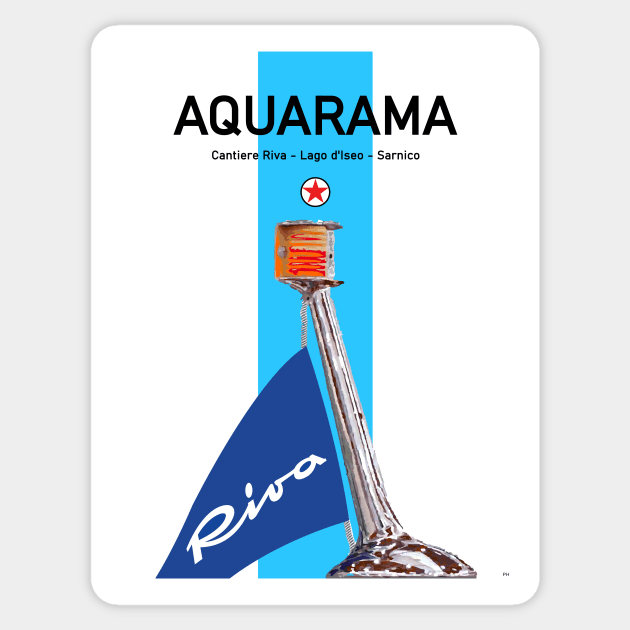 Riva Aquarama Runabout Boat Classic - Riva Aquarama - Sticker | TeePublic
