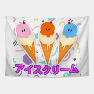 Kawaii Ice cream Tapestry