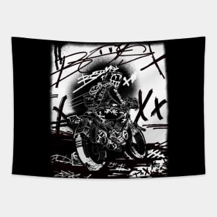 THE BOYS BLACKOUT BIKER Tapestry