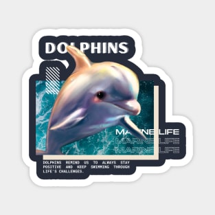 Marine Life - Dolphins Magnet