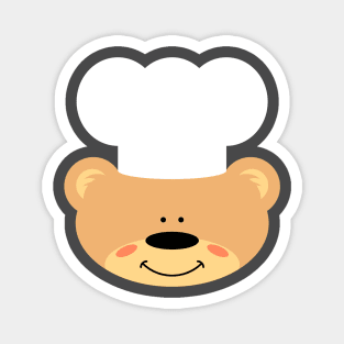 Teddy bear with Chef Hat Magnet