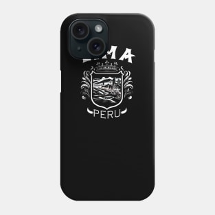 Lima Peru Artistic Shield Seascape Capital Phone Case