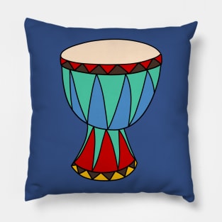 Colorful Djembe Pillow