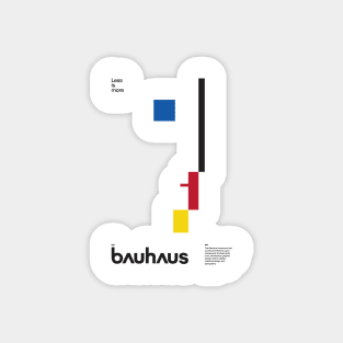 Bauhaus Print, Oskar Schlemmer Bauhaus logo, minimal modernism art, Weimar 1923, Bauhaus Exhibition print Magnet