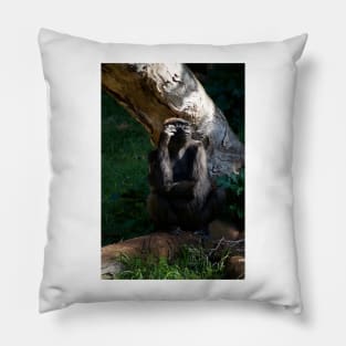 Gorilla Contemplation Pillow