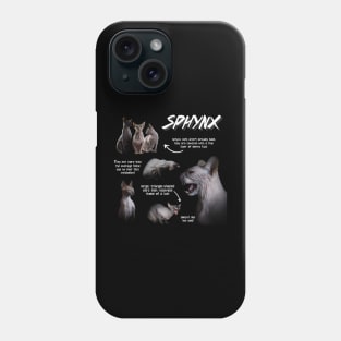 Sphynx Cat Fun Facts Phone Case