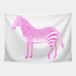 Pink Zebra Tapestry