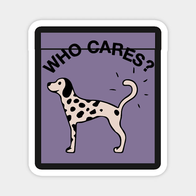 rex orange county who cares purple ? Magnet by Pop-clothes