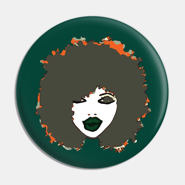 Afro Cute Natural Hair Pin by EllenDaisyShop