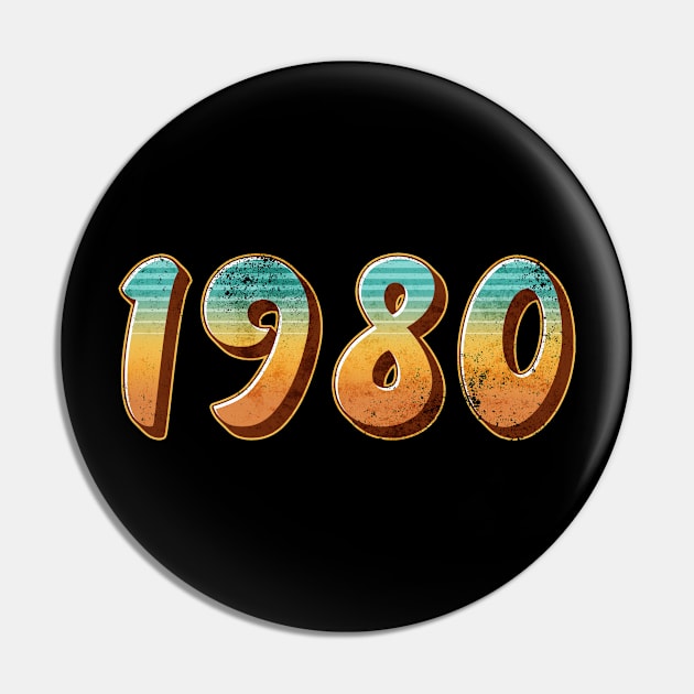 1980 Retro Style Pin by The Urban Attire Co.