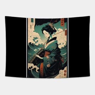 Musician Geisha Tapestry