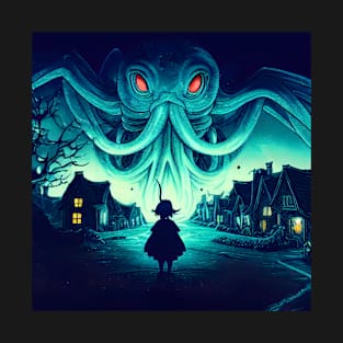 Cthulhu Over the Town T-Shirt