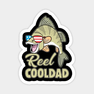 Real Cooldad Dad Bass Fishing Fisherman Magnet