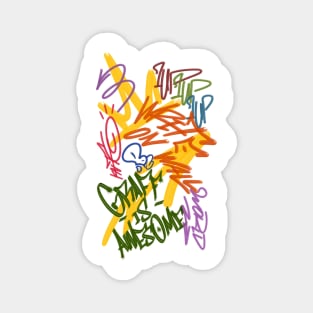 Abstrac Graffiti is Awesome Magnet