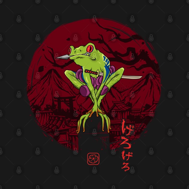 Red-eyed tree frog ninja by popcornpunk