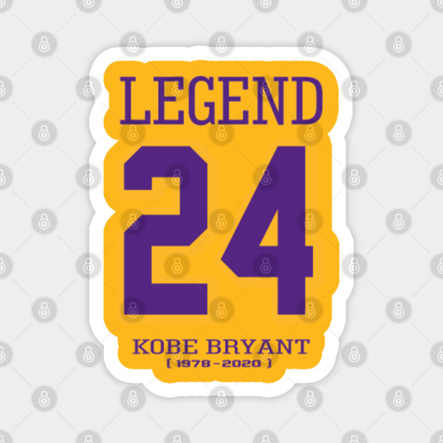 24 Kobe Bryant Legend Kobe Bryant Magnet Teepublic Au