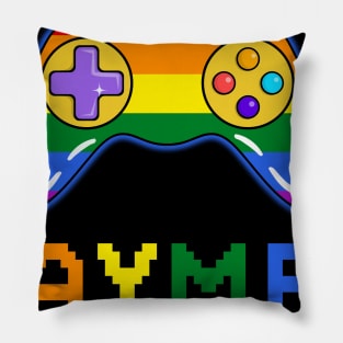 Gaymer LGBTQ Gay Pride Month Gamer Pillow