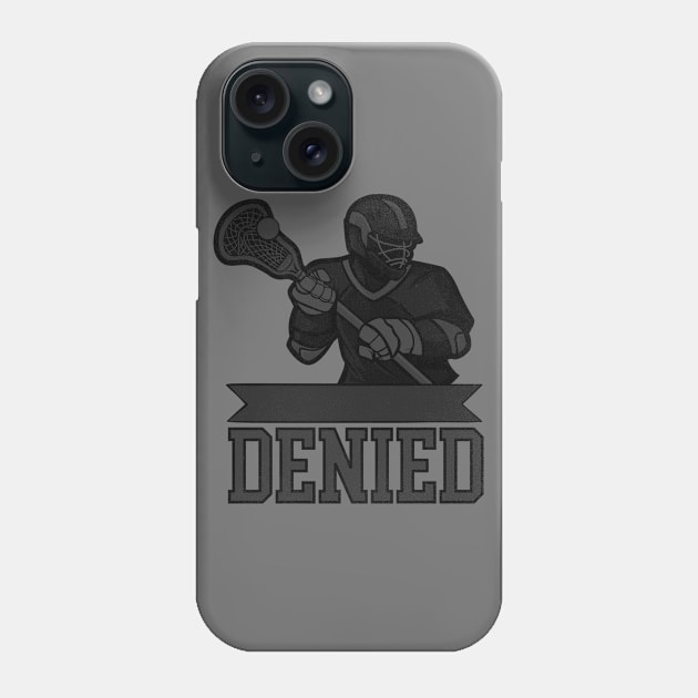 Lacrosse Player Distressed - Lacrosse Goalie Phone Case by Ruffeli