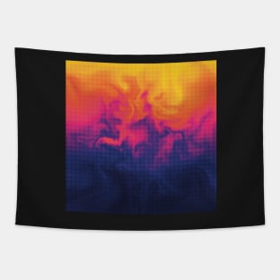 Circle pattern on colorful background Tapestry