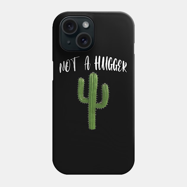 Social Distancing Not a Hugger Funny Gift Idea Phone Case by Redmart