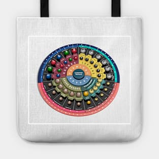 Elementary particles, illustration (C023/2903) Tote