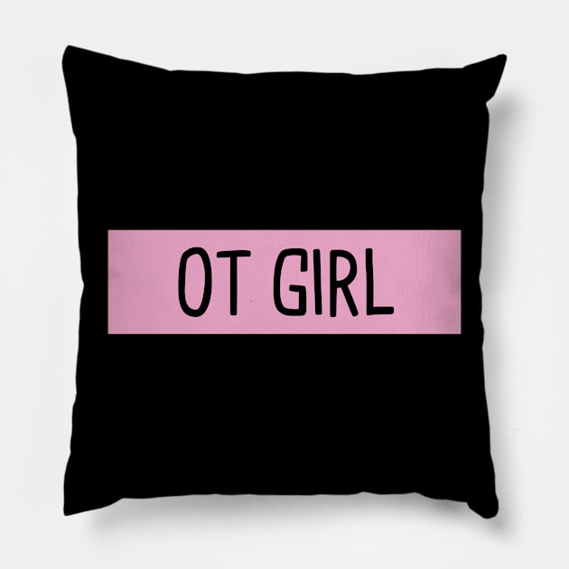 Occupational Therapy Girl Pillow by orlumbustheseller