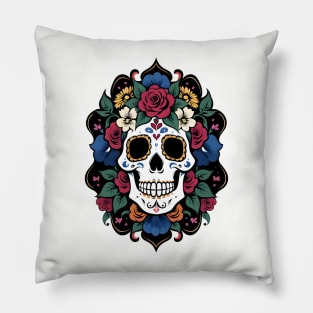 Day of the Dead Skull 04 Pillow