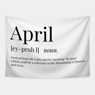 April Definition Tapestry