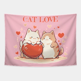 Cat Love Tapestry