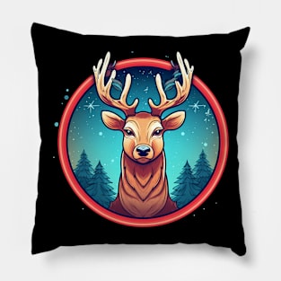 Deer in Ornament, Love Deers Pillow