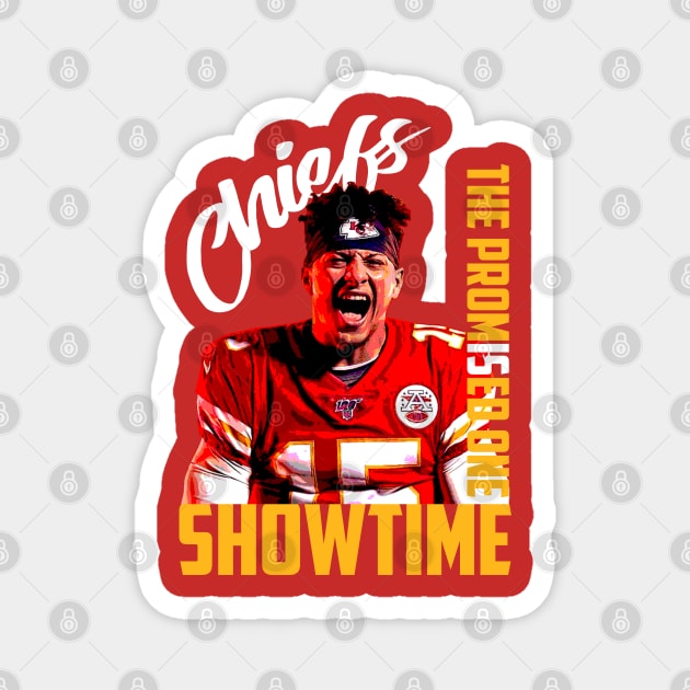 Patrick Mahomes The Promised one Magnet by wizooherb