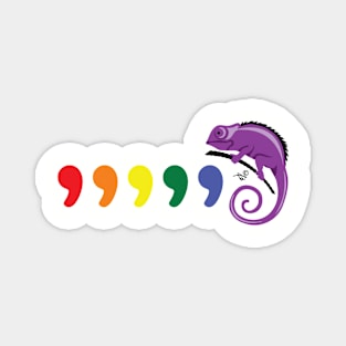 Karma Chameleon Flag Colors by Tai's Tees Magnet