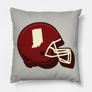 Indiana Outline Football Helmet Pillow