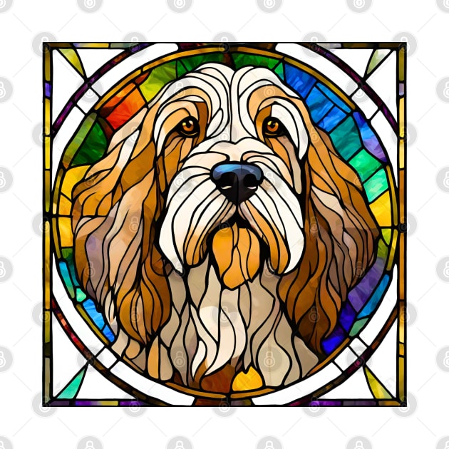 Stained Glass Otterhound by Doodle and Things