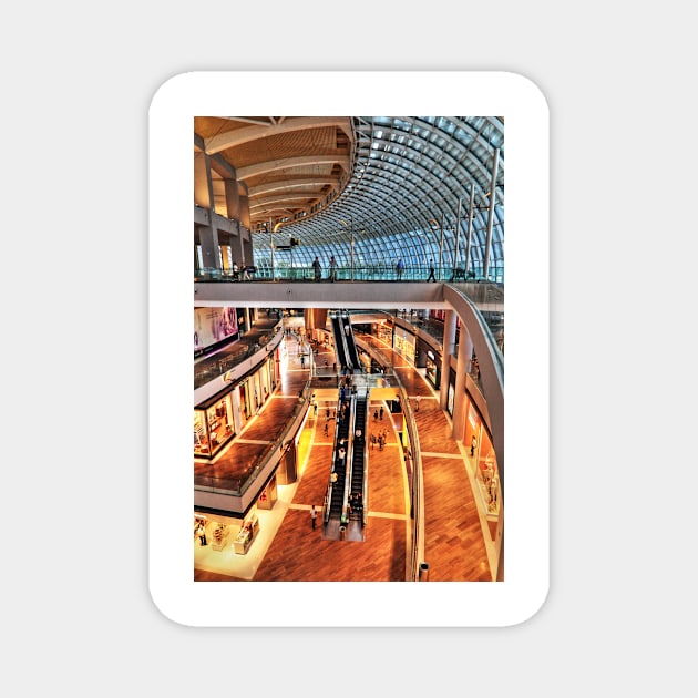 Arcade in Marina Bay Sands Expo & Convention Centre Magnet by holgermader