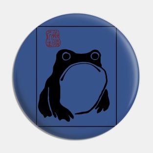 Matsumoto Hoji Grumpy Frog 1 Pin