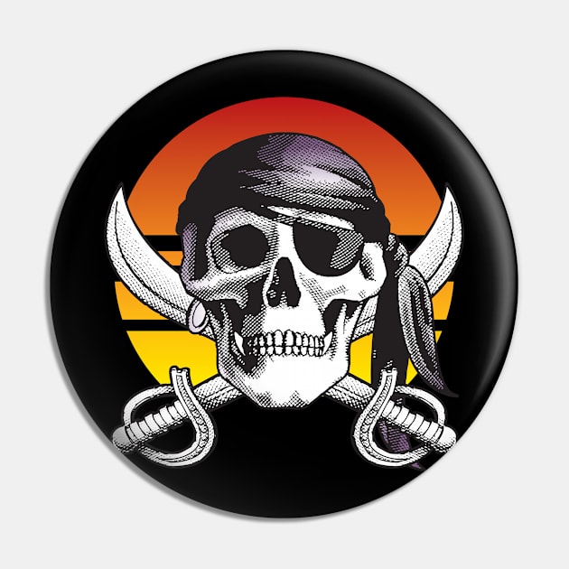 Pirate Shirt - Jolly Roger Pin by ShirtPro