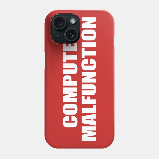 Computer Malfunction Phone Case by MonkeyKing