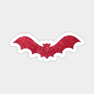 Pink Glitter Bat Magnet