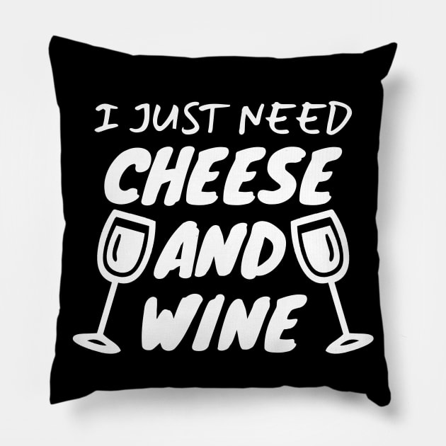 Cheese And Wine Pillow by LunaMay