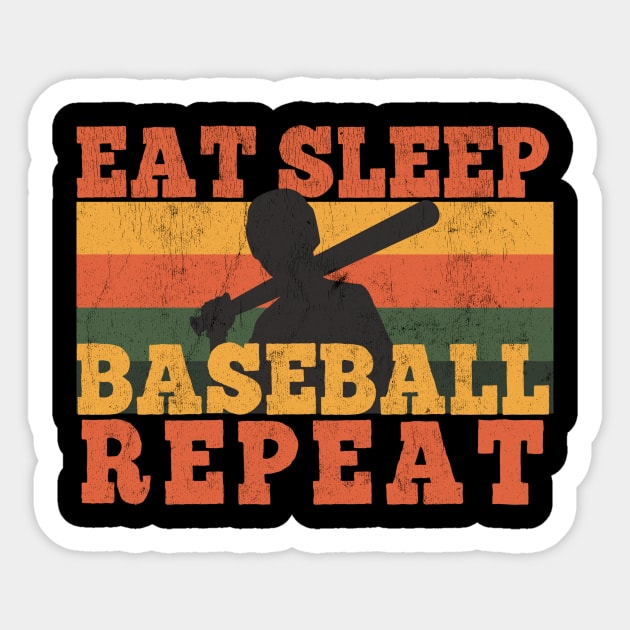 Eat Sleep Baseball Repeat Baseball Player Funny Baseball Shirt