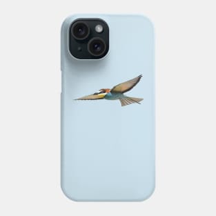 A European Bee-Eater In Flight Cut Out Phone Case