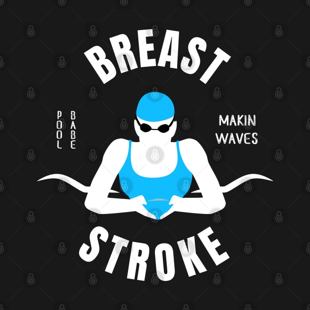 Girls Breaststroke Pool Babe Swimming Gift by atomguy