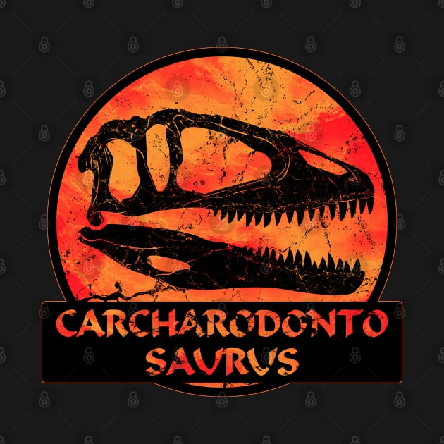 Carcharodontosaur Fossil by NicGrayTees