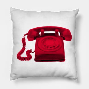 Red Retro Phone Pillow