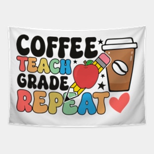 Coffee teach grade repeat Tapestry