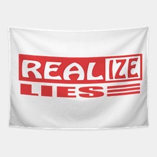 Realise Real Lies Tapestry