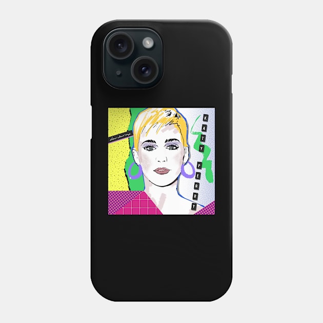 KATY PERRY 80S RETRO STYLE Phone Case by DISCO DISCO MX