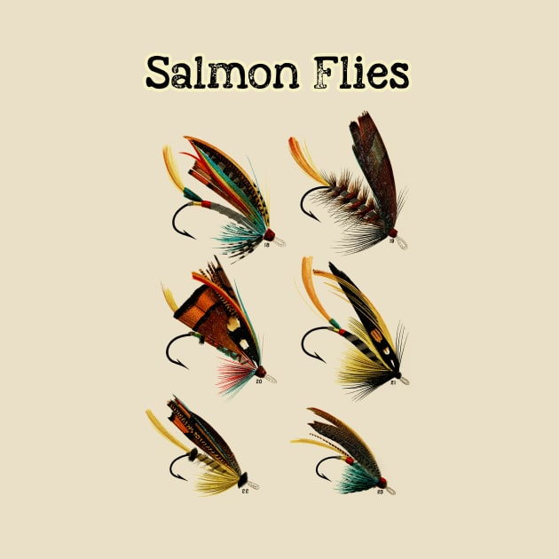Vintage Salmon Flies by JonHerrera