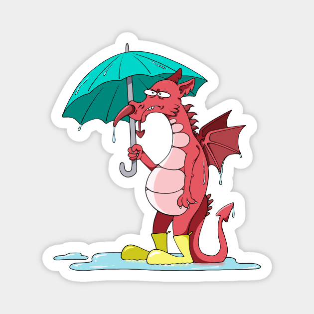 Wacky Welsh Weather Magnet by Skarmaiden